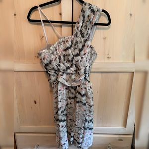 BCBG One Shoulder Cocktail Dress